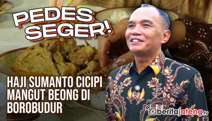 Video Ketua DPRD Jateng Sumanto Cicipi Mangut Beong di Borobudur