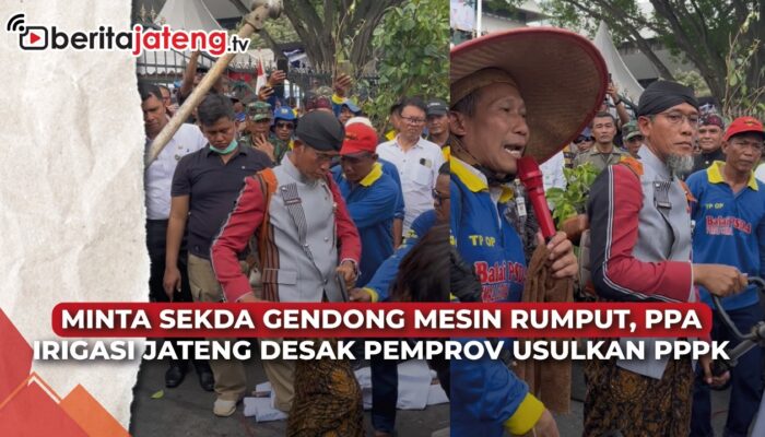 Video Ratusan Petugas Pintu Air Jateng Demo Lagi, Minta Diangkat PPPK