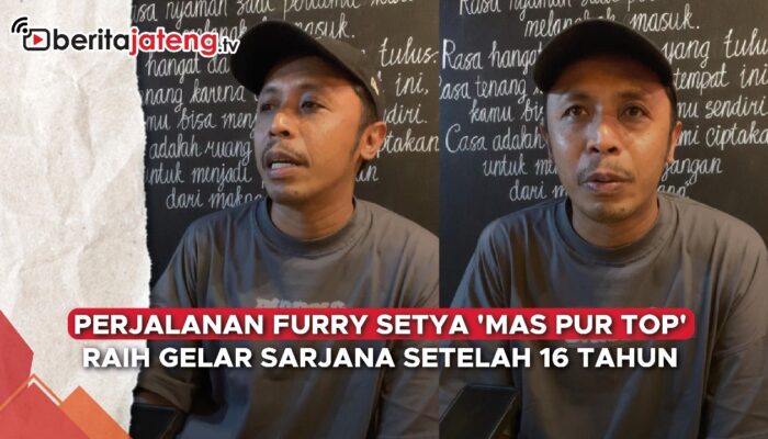 Video Kisah Furry Setya ‘Mas Pur’ Tukang Ojek Pengkolan Lulus Sarjana Setelah 16 Tahun