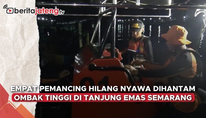 Video Empat Pemancing Tewas Dihantam Ombak Tinggi Pelabuhan Tanjung Emas