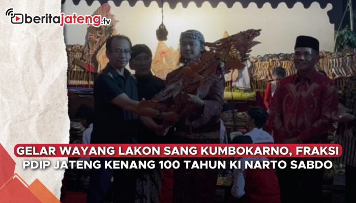 Video Gelar Wayang Kulit, Fraksi PDIP DPRD Jateng Kenang 100 Tahun Ki Narto Sabdo