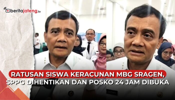 Video Ratusan Siswa Keracunan MBG di Sragen, SPPG Dihentikan