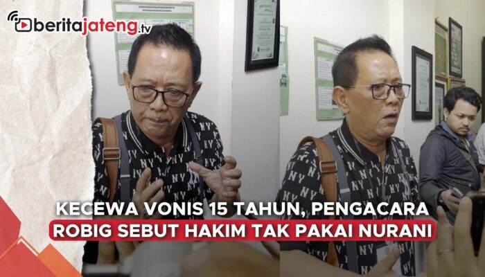 Video Pengacara Robig Kecewa Vonis 15 Tahun, Singgung Banyak Media Datang ke Persidangan