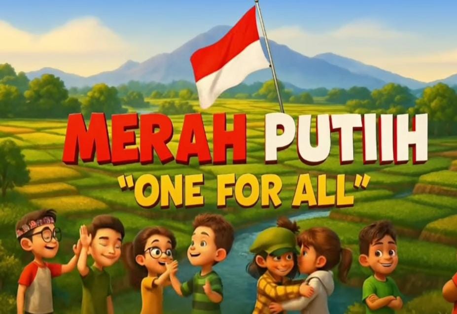Poster film animasi Merah Putih One For All