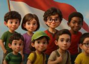 Poster film animasi Merah Putih One For All