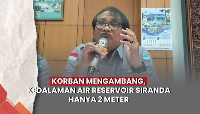 Video Temuan Mayat Mengambang, PDAM Sebut Kedalaman Air Reservoir Siranda 2 Meter