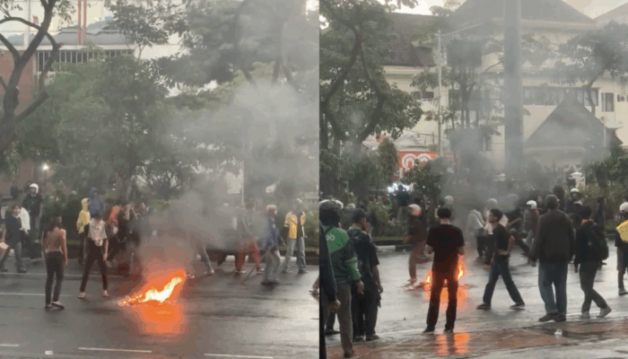 Demo Memanas di Jateng Usai Driver Ojol Tewas Dilindas Rantis Brimob