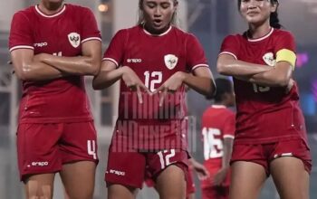 Selebrasi Gol Timnas Indonesia Garuda Pertiwi ketika menang melawan Bahrain 3:0