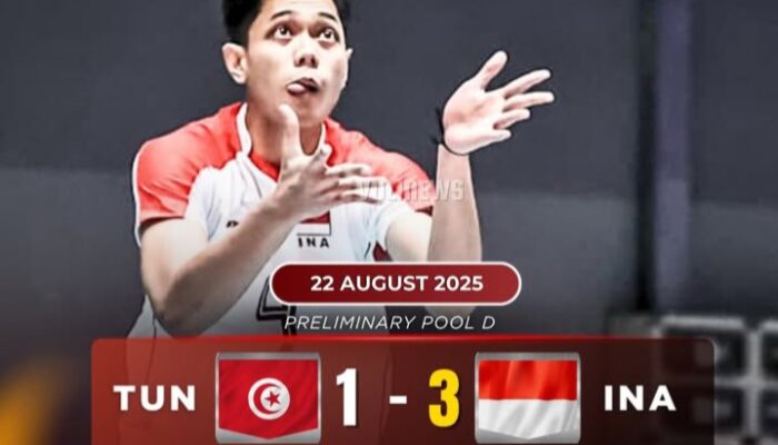 Usai Taklukkan Tunisia, Akankah Tim Voli Putra U21 Indonesia Raih Kemenangan Lagi Melawan Ukraina?