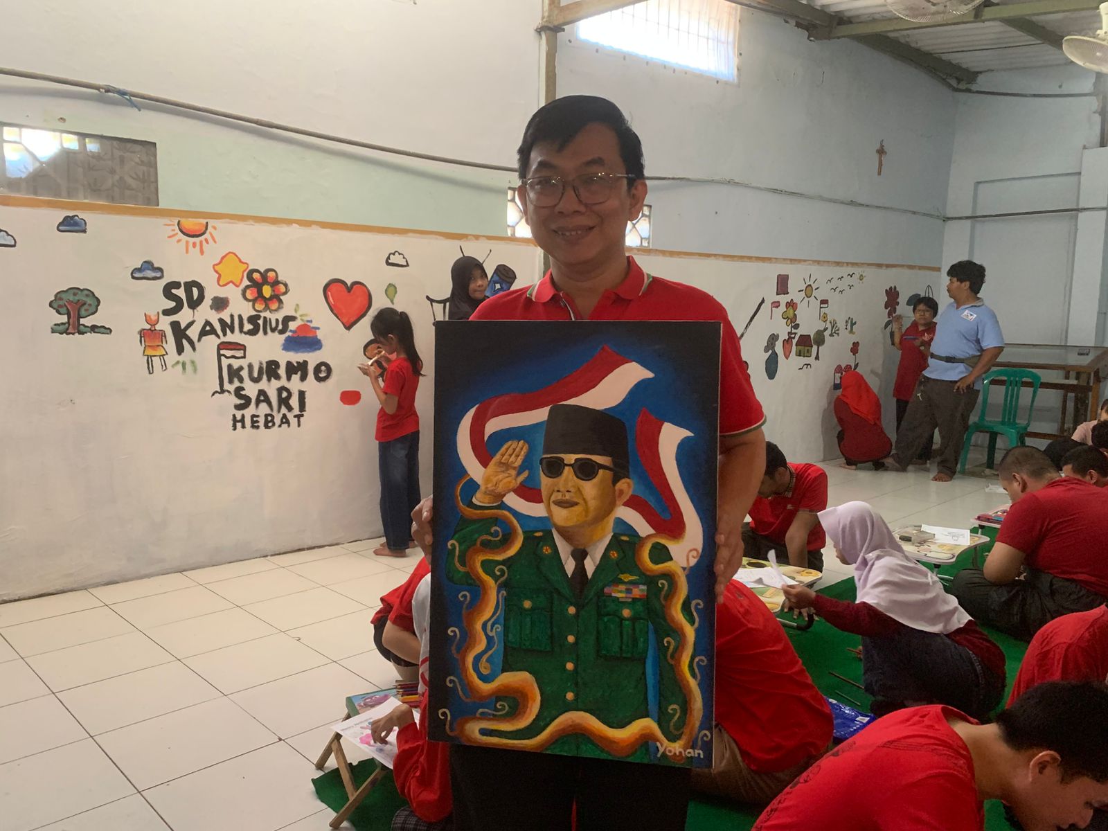 lukisan bung karno karya difabel