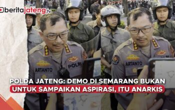 polisi sebut demo anarkis