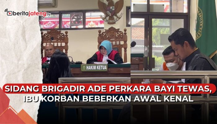 Video Sidang Brigadir Ade Perkara Bayi Tewas, Pertama Kenalan di Klab Malam