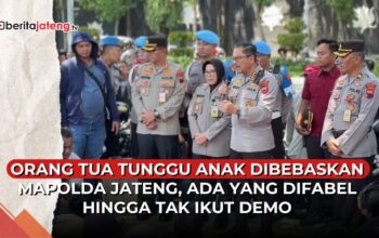 Video Ortu Tunggu Anaknya Dibebaskan Polda Jateng, Ada yang Difabel hingga Tak Ikut Demo