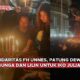 Video Aksi Solidaritas FH Unnes, Patung Dewi Themis Dipenuhi Bunga dan Lilin untuk Iko Juliant Junior