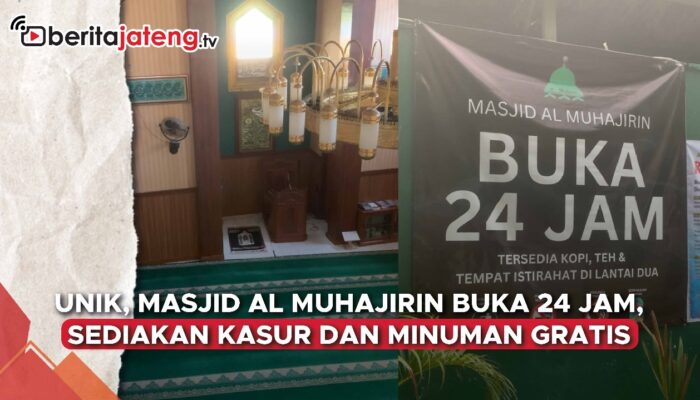 Video Masjid Al Muhajirin Semarang Buka 24 Jam, Sediakan Kasur dan Minuman Gratis