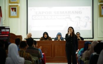 Lapor Semarang Goes to School, Kenalkan Kanal Aduan dan Layanan Darurat ke Para Pelajar