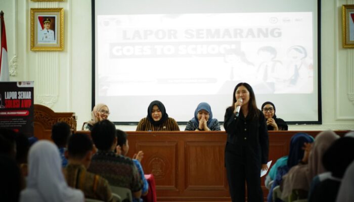 Lapor Semarang Goes to School, Kenalkan Kanal Aduan dan Layanan Darurat ke Para Pelajar