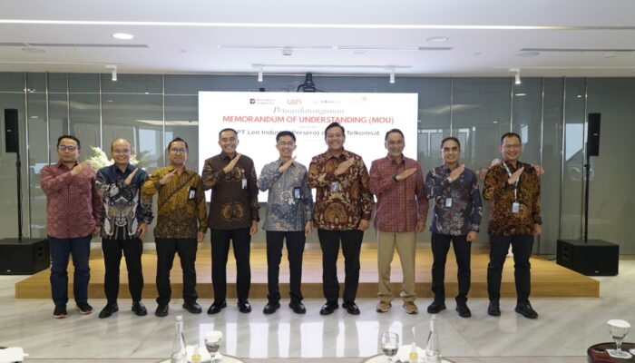 Telkomsat dan PT Len Industri Teken MoU, Perkuat Pertahanan Nasional Lewat Teknologi Satelit
