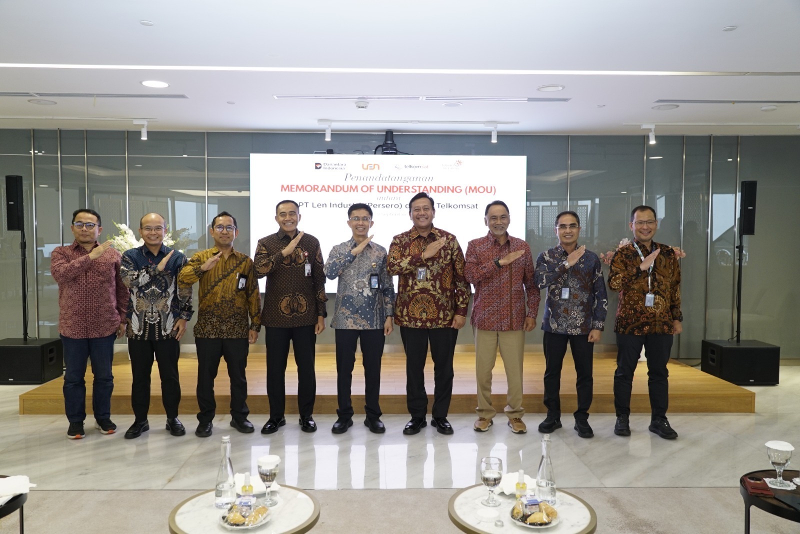 Telkomsat dan PT Len Industri Teken MoU, Perkuat Pertahanan Nasional Lewat Teknologi Satelit