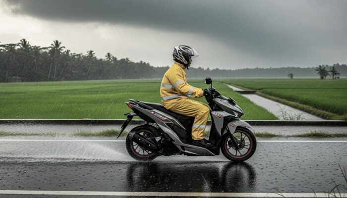 Hati-hati Berkendara Saat Hujan Deras, Bisa Picu Overload untuk Pengendara Motor