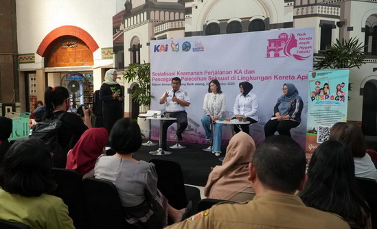 Ajak Mawas Diri Lewat Talkshow dan Sosialisasi Pencegahan Pelecehan Seksual di Stasiun Kereta Api 