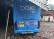 Trans Semarang Tanpa Penumpang Kecelakaan Tunggal, Rem Blong Hingga Tabrak Ruko