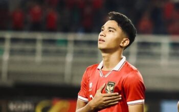 Marselino Ferdian ketika membela timnas Indonesia