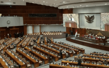 Rapat paripurna DPR RI di Senayan. (ant)