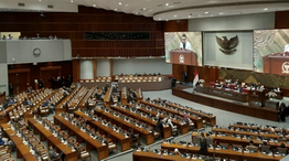 Rapat paripurna DPR RI di Senayan. (ant)