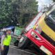 Diduga Rem Blong, Truk Kecelakaan di Simpang Kumpulrejo Salatiga, Sopir-Penumpang Luka-Luka