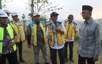 Kementerian Pekerjaan Umum (PU) terus mempercepat penyelesaian pembangunan Bendungan Jragung di Kecamatan Pringapus, Kabupaten Semarang. (Bowo Pribadi/beritajateng.tv)