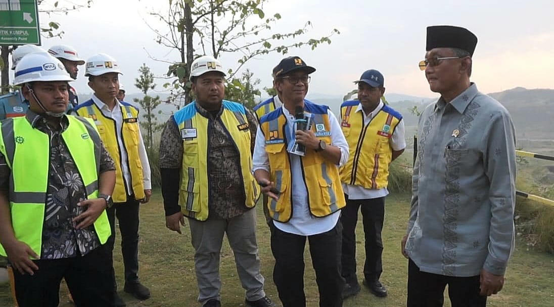 Kementerian Pekerjaan Umum (PU) terus mempercepat penyelesaian pembangunan Bendungan Jragung di Kecamatan Pringapus, Kabupaten Semarang. (Bowo Pribadi/beritajateng.tv)