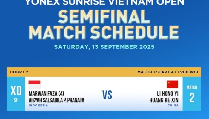 Tantangan dan Peluang Marwan/Aisyah di Semifinal Vietnam Open 2025