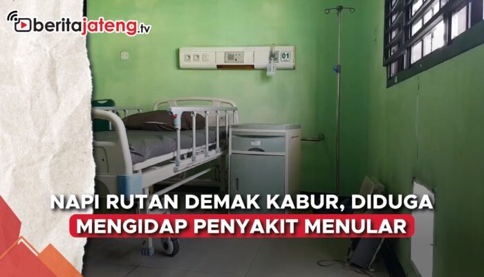 Video Napi Rutan Demak Kabur saat Dirawat, Diduga Idap Penyakit Menular