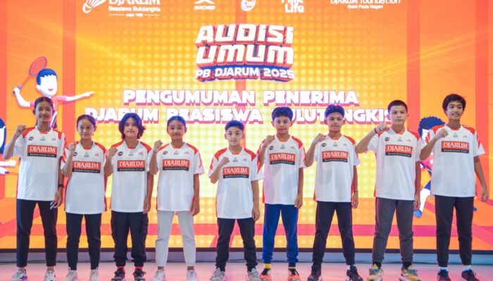 Unggul di Audisi Umum PB Djarum, 9 Atlet Terpilih Terima Djarum Beasiswa Bulutangkis 2025