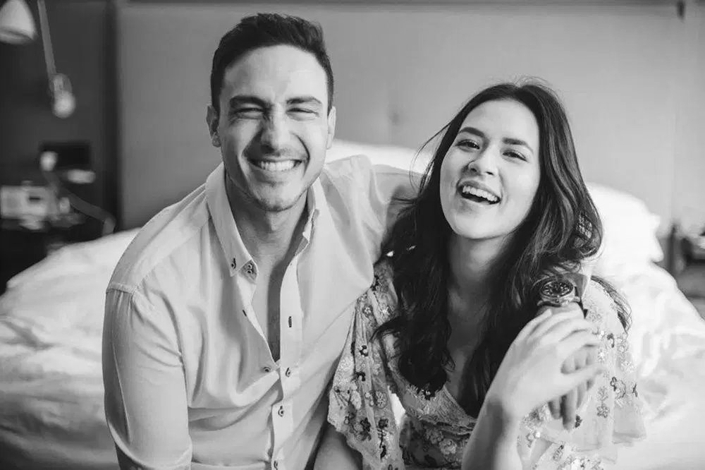 Raisa dan suaminya, Hamis Daud. (X/@IndoPopBase)