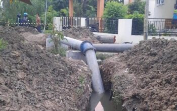 PDAM Tirta Moedal Lakukan Reposisi Jembatan Pipa, Pelanggan Diminta Siapkan Cadangan Air