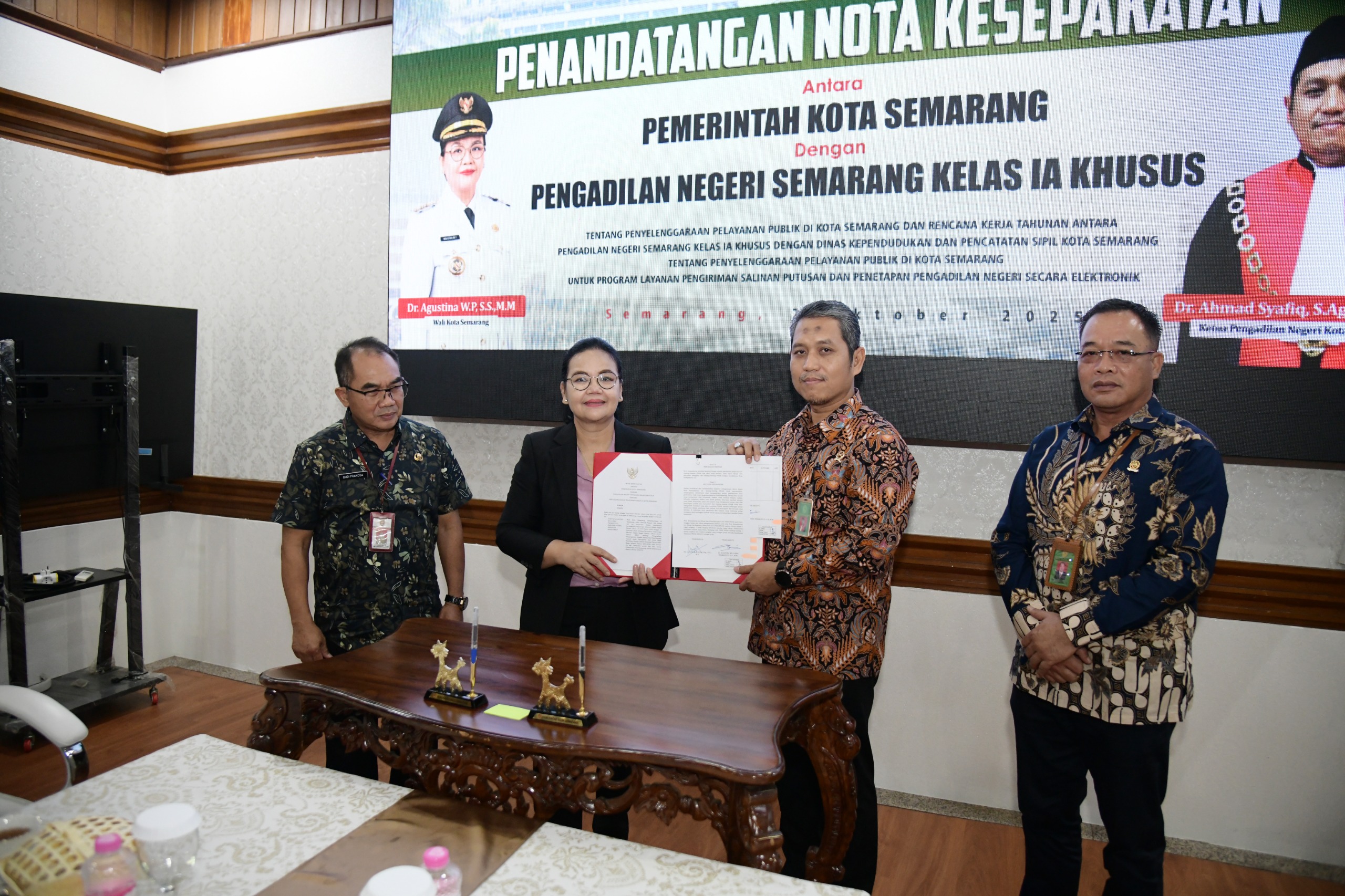 Perkuat Pelayanan Publik, Wali Kota Semarang Teken Nota Kesepakatan dengan Pengadilan Negeri