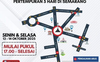 Hindari Macet! Ini Rekayasa Lalu Lintas dan Lokasi Parkir Saat Peringatan Pertempuran Lima Hari di Semarang