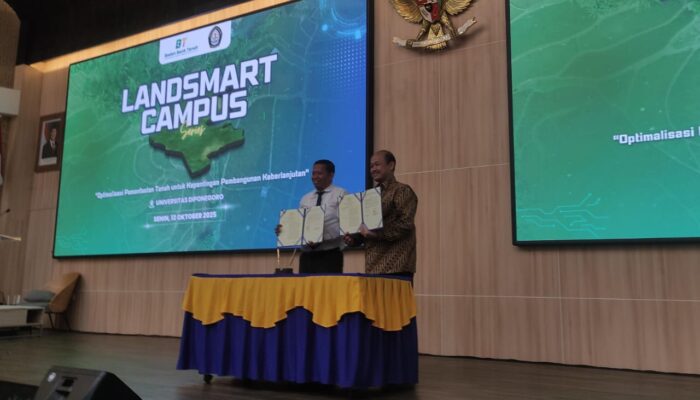 Badan Bank Tanah Teken MoU dengan Undip, Fokuskan Kajian dan Pemanfaatan Lahan untuk Publik