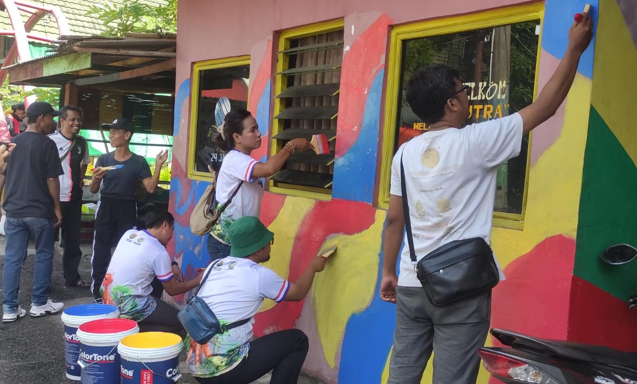Semarak Sumpah Pemuda di Semarang, Aksi Bersih Sungai dan Cat Ulang Kampung Pelangi