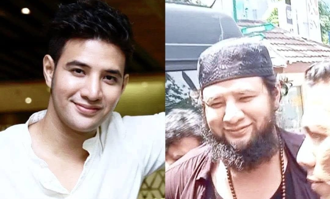 Foto Ammar Zoni sebelum dipenjara (kiri) dan sesudah beberapa kali mendapat hukuman (kanan)