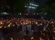 kegiatan renungan atas meninggalnya TAS Mahasiswa Udayana