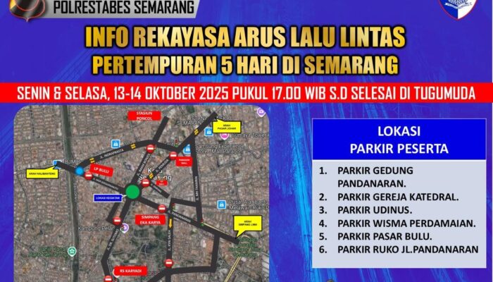 Peringatan Pertempuran 5 Hari Semarang, Begini Rekayasa Lalu Lintas di Sekitar Tugu Muda
