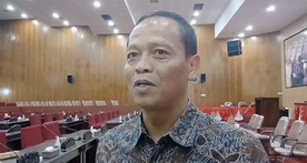 Sekretaris DPC PPP Kabupaten Semarang, Zaenudin saat beritajateng.tv konfirmasi di kompleks gedung DPRD Kabupaten Semarang, Ungaran, Rabu 8 Oktober 2025. (Bowo Pribadi/beritajateng.tv)