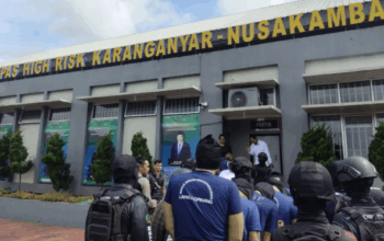 Ammar Zoni sampai di LP Nusakambangan, Jawa Tengah. (ant)