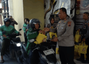 Polres Blora dan Komunitas OJOL apel bersama, jaga Kamtibmas wilayah Blora. (Heri/beritajateng.tv)
