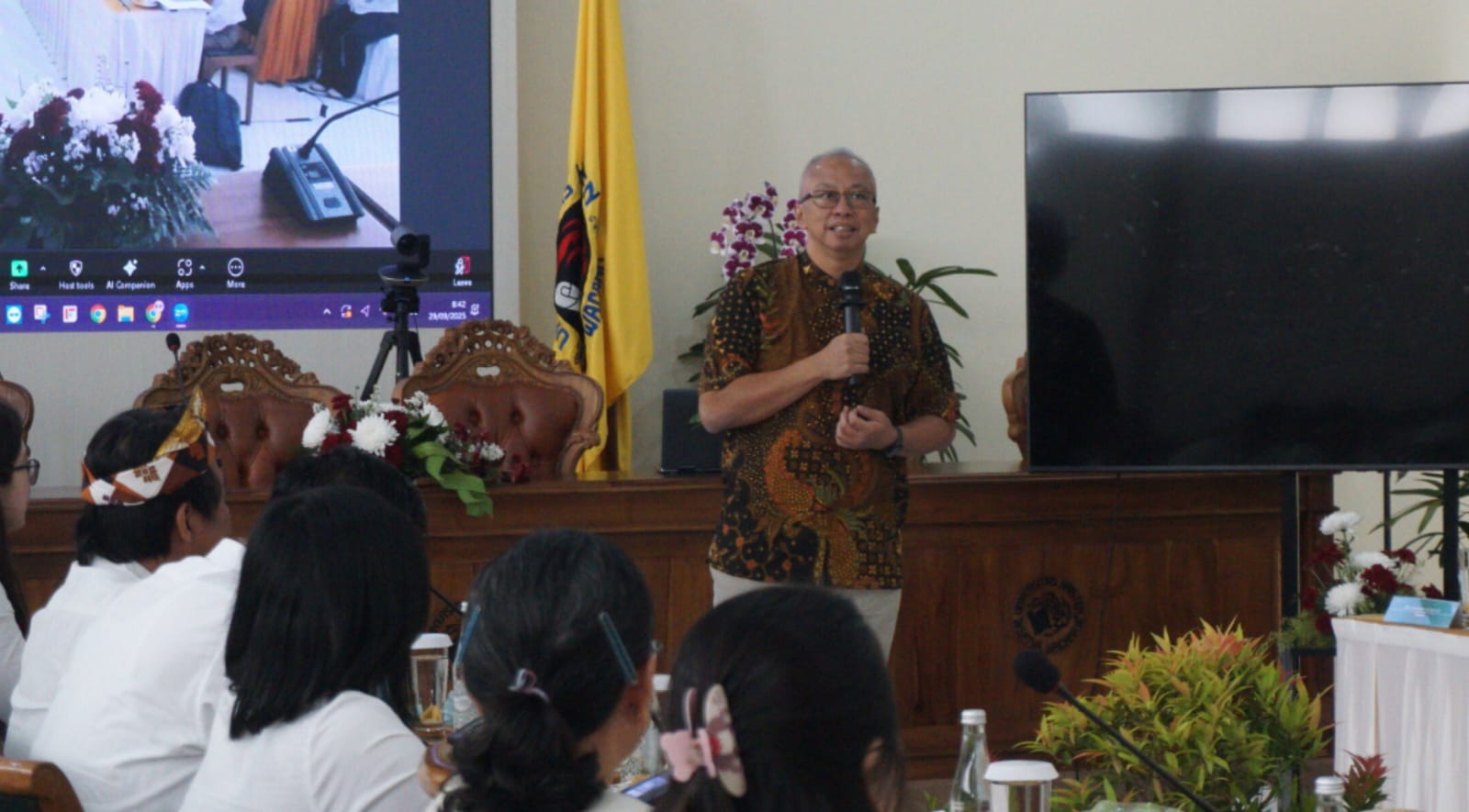 Penerimaan tim asesor LAM-PTKes, di kampus Universitas Kristen Satya Wacana, Salatiga. (Istimewa)