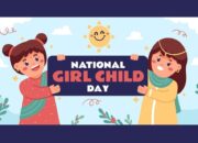 - Ilustrasi anak perempuan merayakan Hari Anak Perempuan