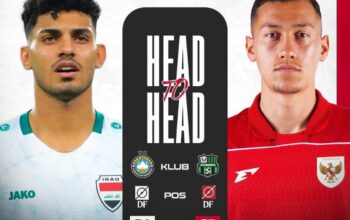 gambar poster pertandingan Duel Panas Indonesia vs Irak